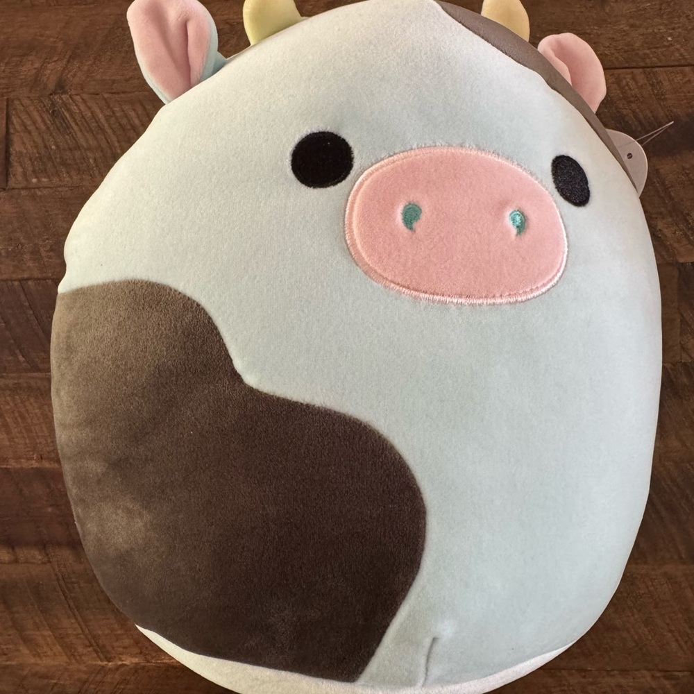 Squishmallows Cute Cow Plush Pillow